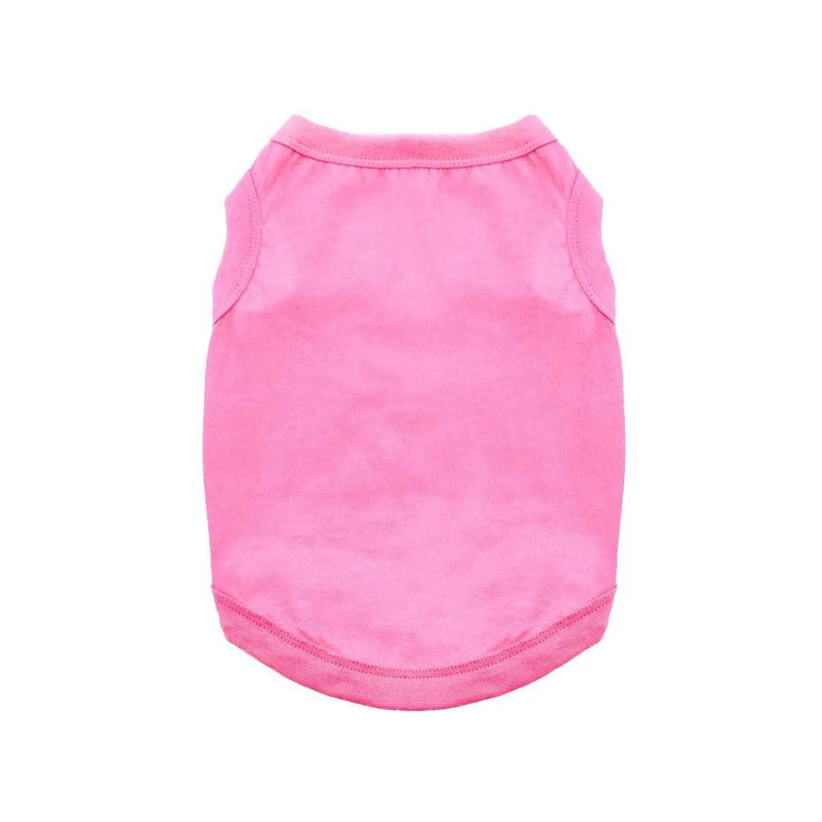 100% Cotton Dog Tank Top in Pink