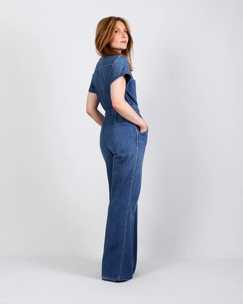 70s Denim Bellbottom Jumpsuit