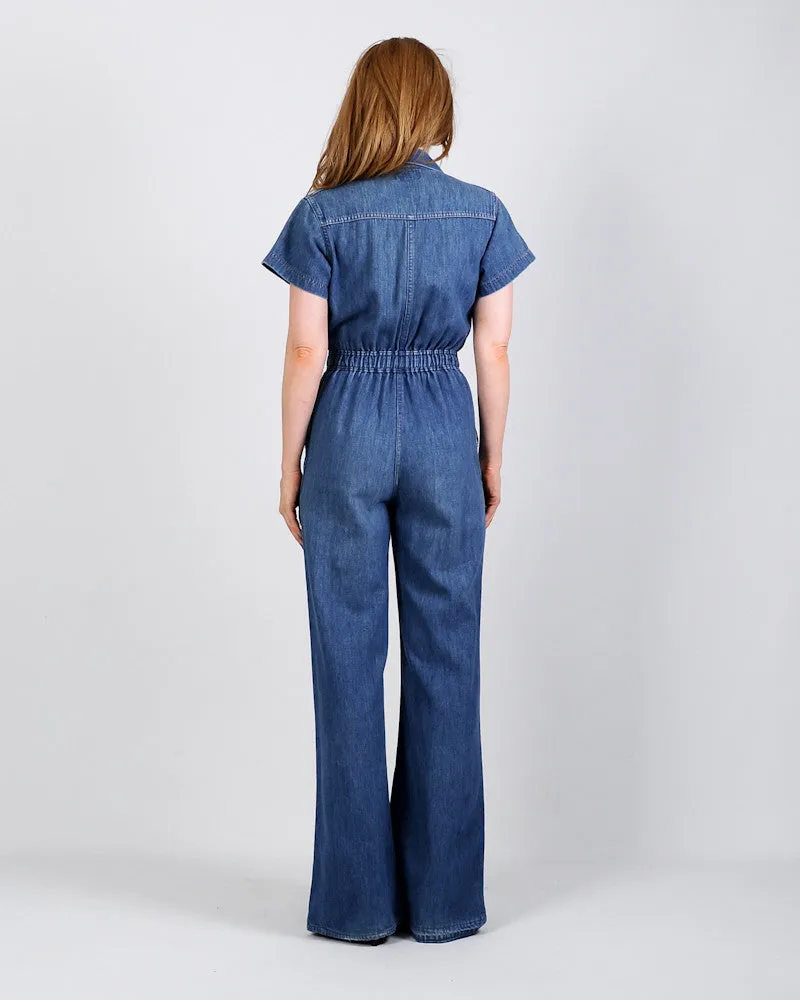 70s Denim Bellbottom Jumpsuit