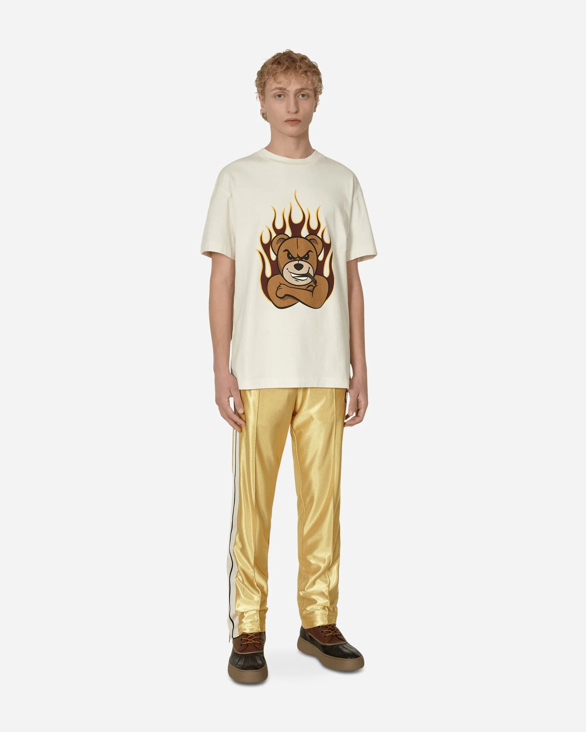 8 Moncler Palm Angels Glossy Sweatpants Yellow