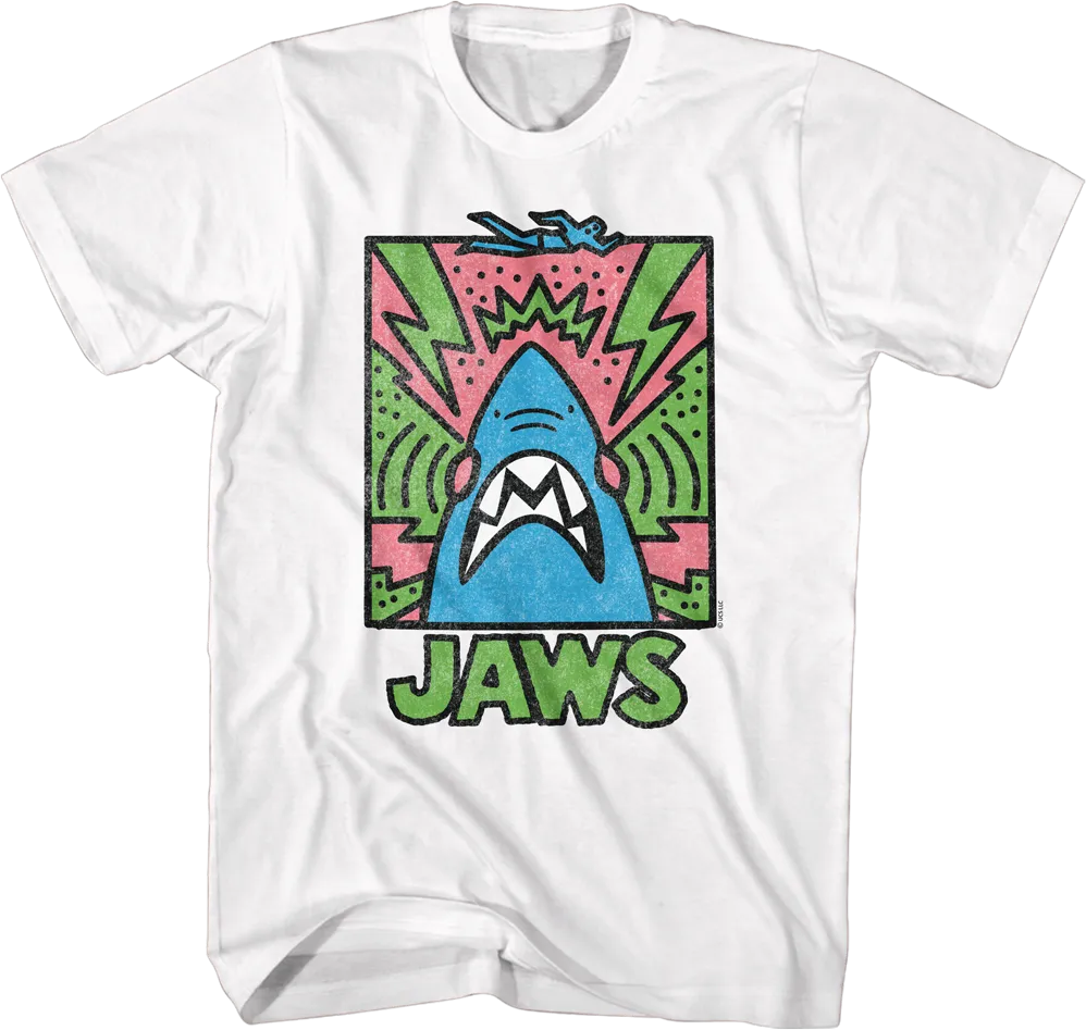 Abstract Poster Jaws T-Shirt