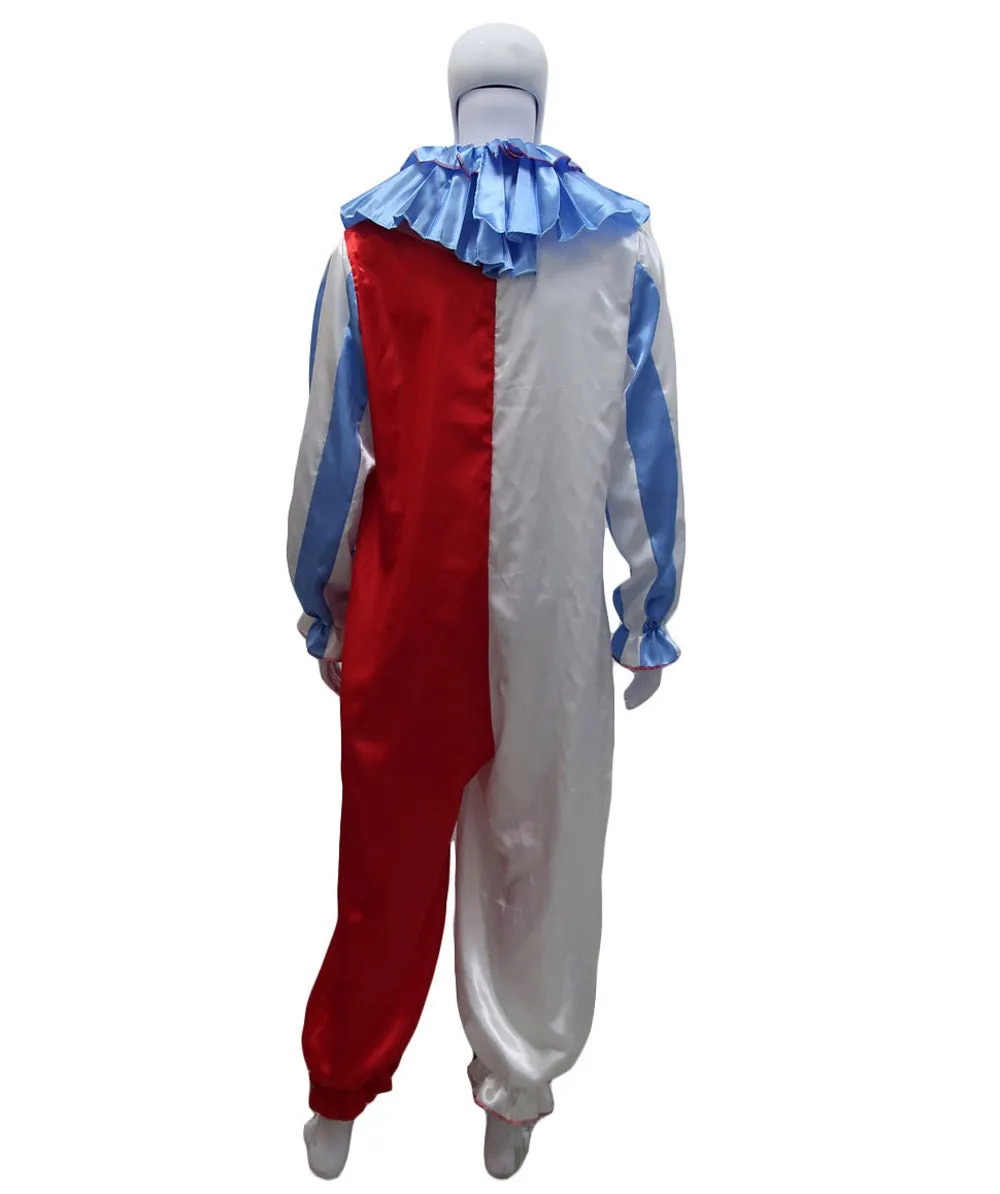 Adult Men's Blue Clown Jumpsuit Costume | Multi Color Cosplay Costume