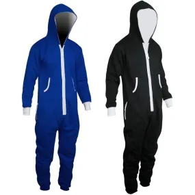 Adults Men Jumpsuit Zipper Hoodie Tracksuit Onesie Pajamas