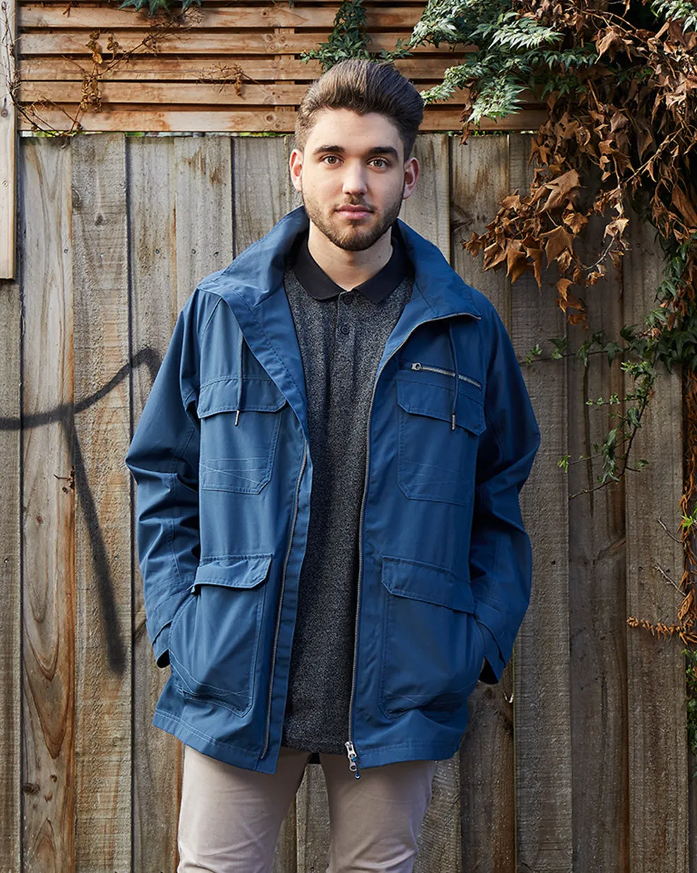 Alchiba Anorak in Dark Denim