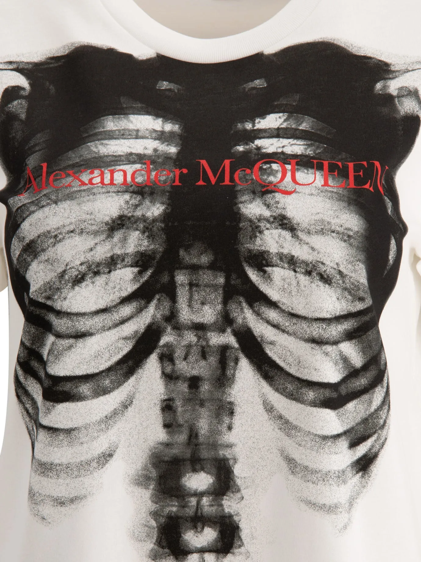 Alexander McQueen T-Shirt With Rib Cage Print