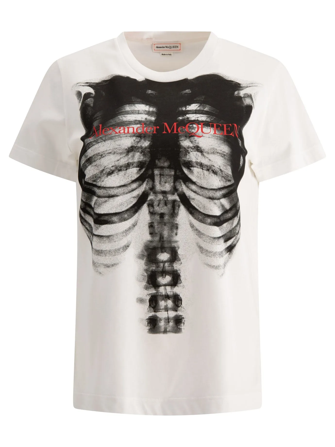 Alexander McQueen T-Shirt With Rib Cage Print