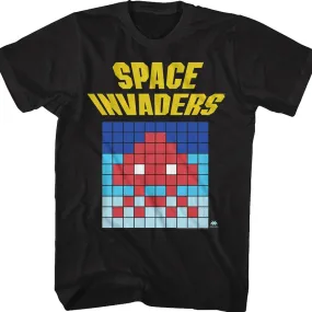 Alien Blocks Space Invaders T-Shirt