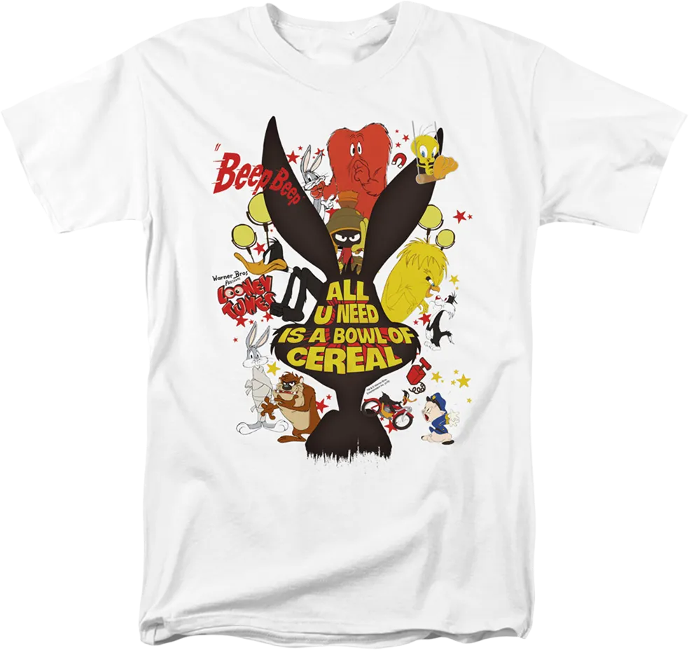 All U Need Is A Bowl Of Cereal Looney Tunes T-Shirt