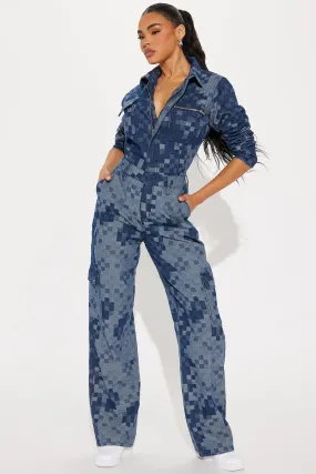 Always My Best Denim Jumpsuit - Medium Wash