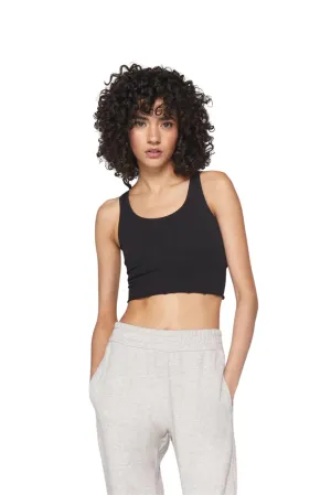 Amor Crop Tank, Black