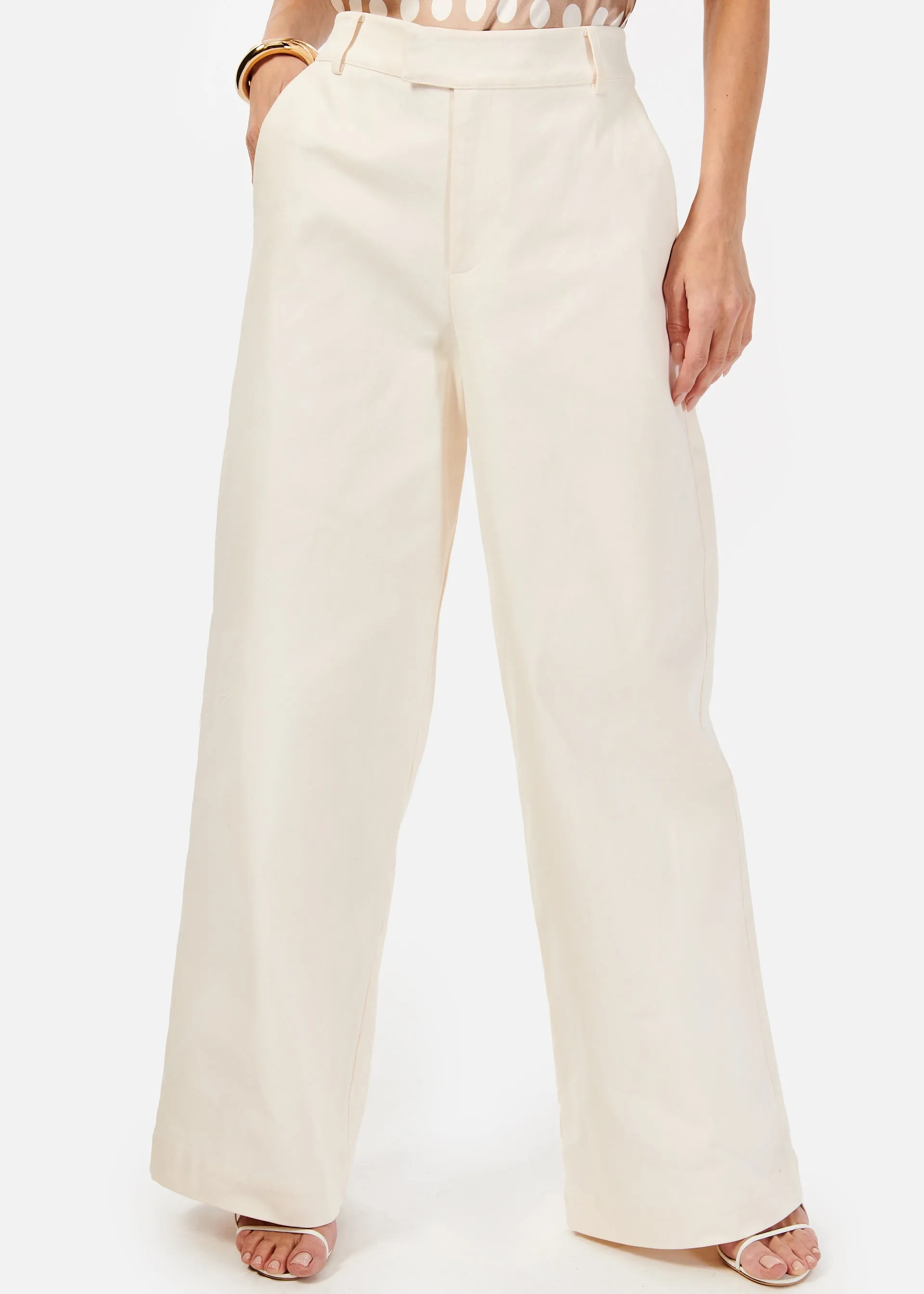 Anais Bull Denim Pant Macadamia