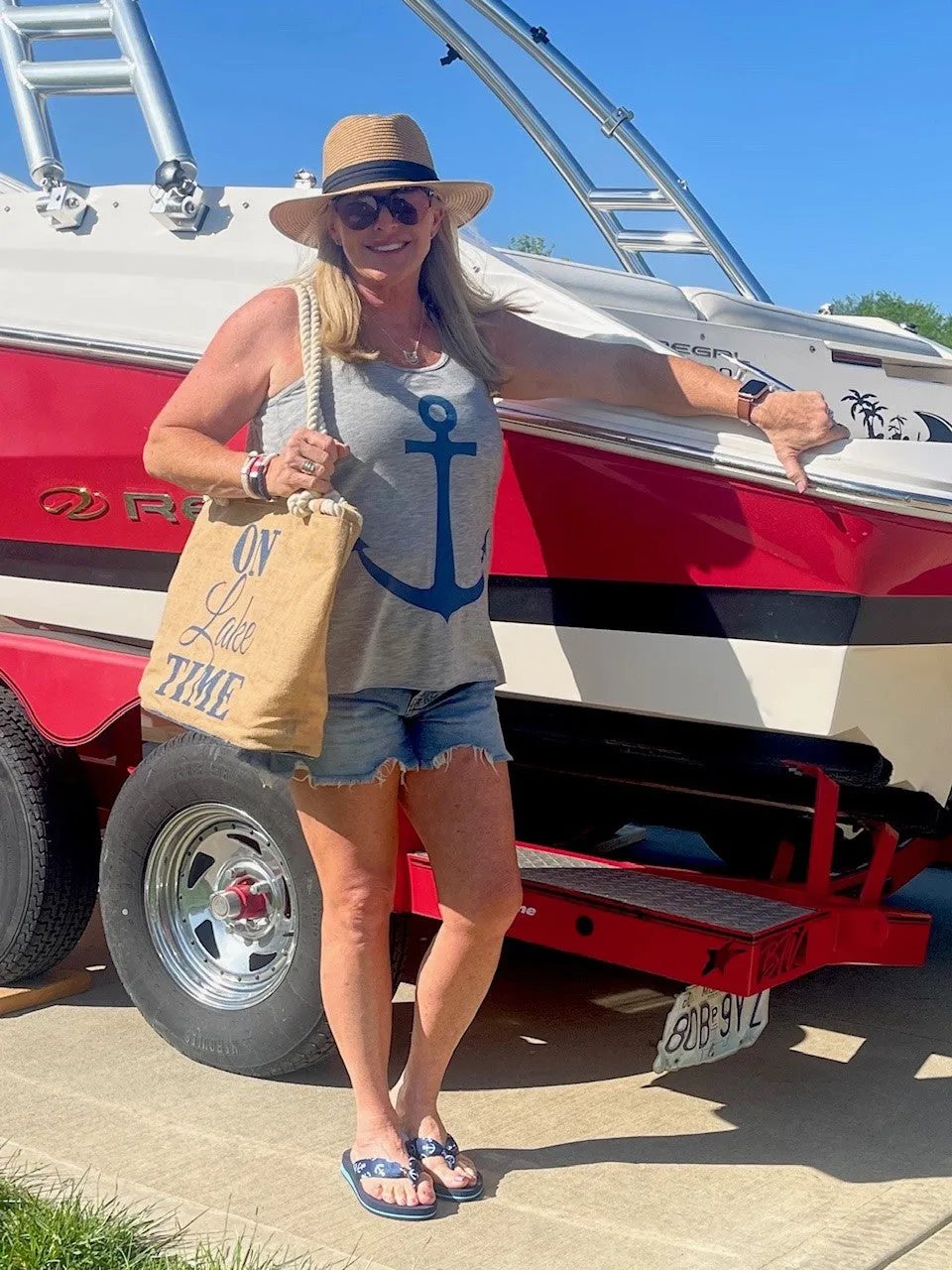 Anchor Tank, Nautical Lake Tank Top