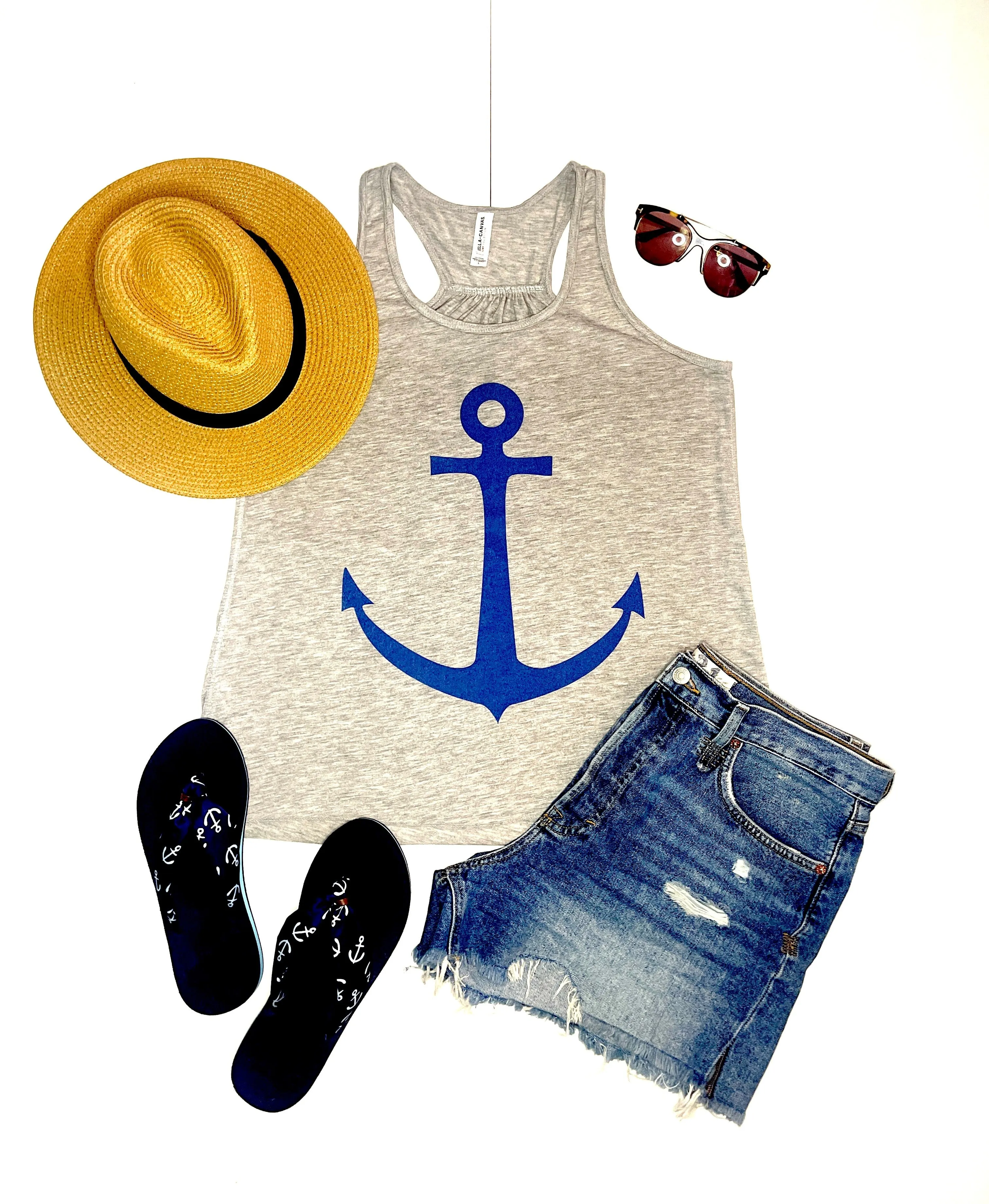 Anchor Tank, Nautical Lake Tank Top