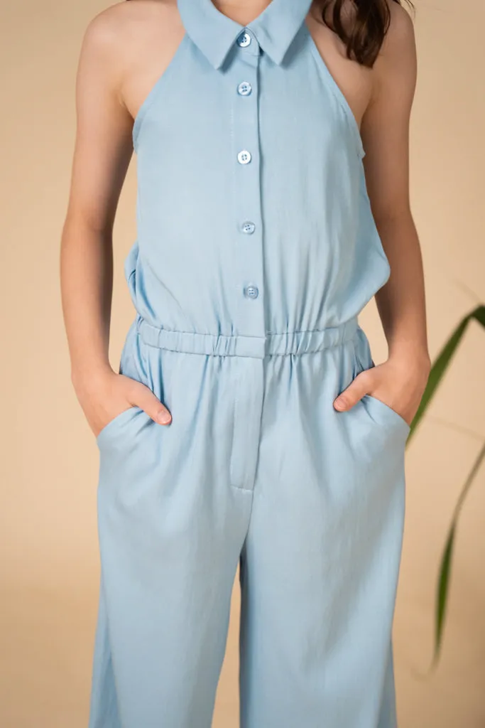 Annie Jumpsuit - Light Blue Denim