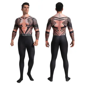 Aquaman Arthur Halloween Fancy Family Cosplay Costume Zentai Jumpsuit