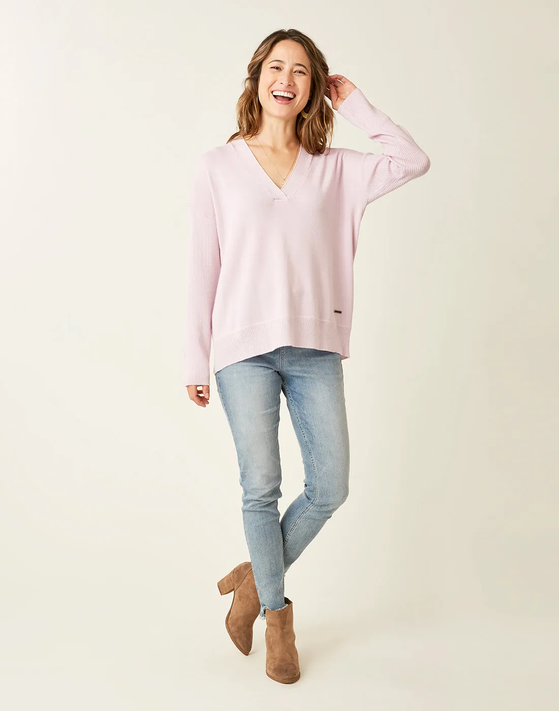 Aurora Sweater: Light Lilac - FINAL SALE