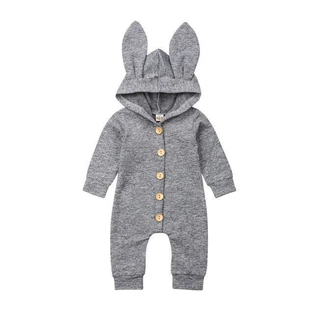 Baby Bunny Jumpsuit Grey Melange