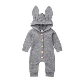 Baby Bunny Jumpsuit Grey Melange