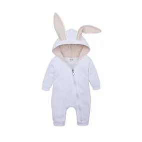 Baby Bunny Jumpsuit White