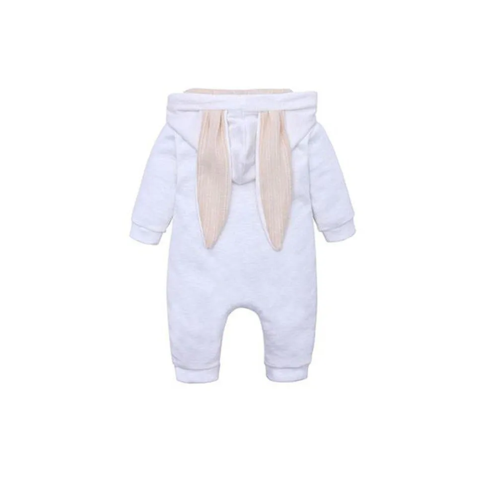 Baby Bunny Jumpsuit White