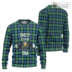 Bailey Ancient Tartan Ugly Sweater with Family Crest DNA In Me Style