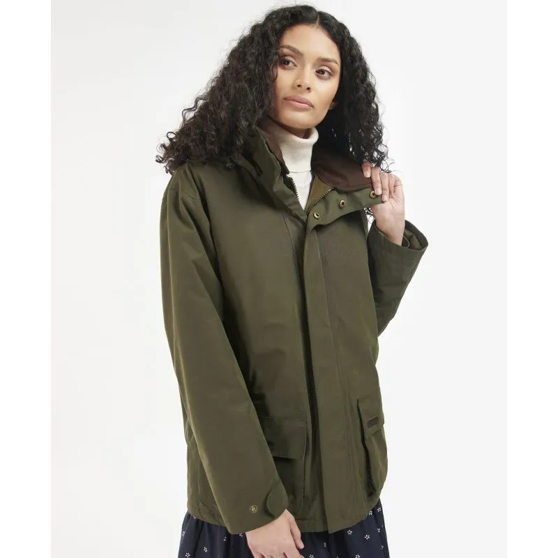 Barbour Beaconsfield Waterproof Ladies Jacket - Olive