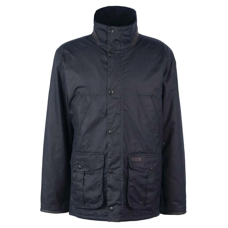 Barbour Brockstone Mens Wax Jacket - Navy