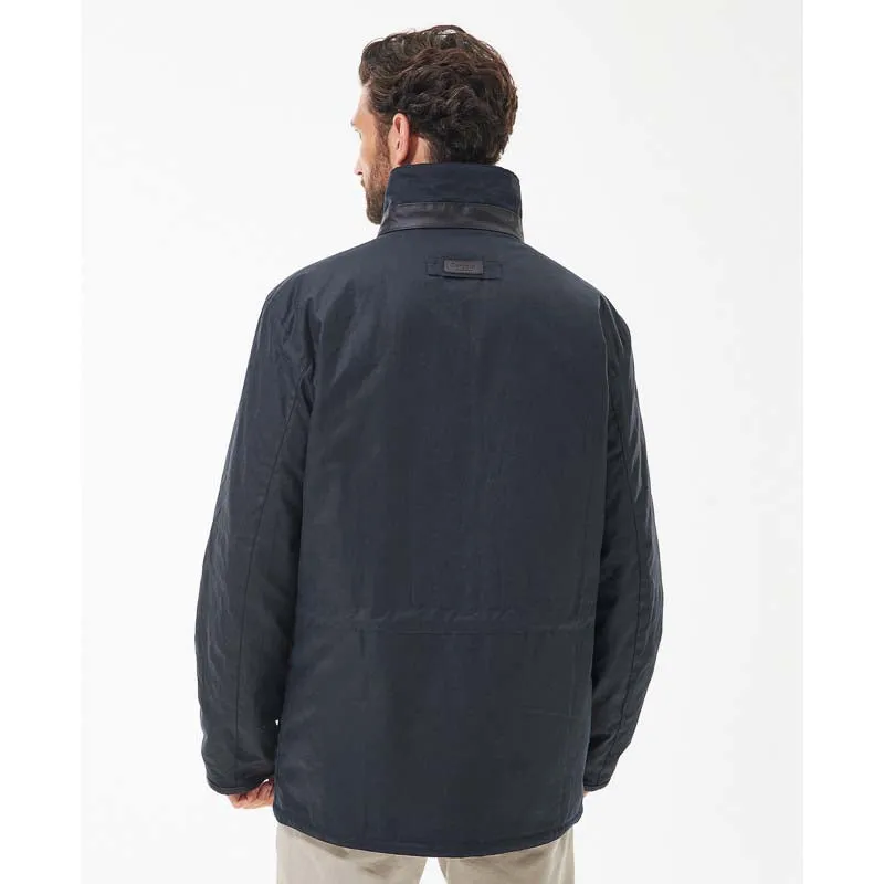 Barbour Brockstone Mens Wax Jacket - Navy