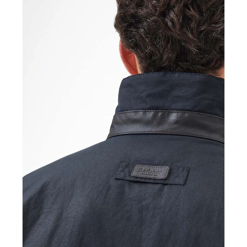 Barbour Brockstone Mens Wax Jacket - Navy