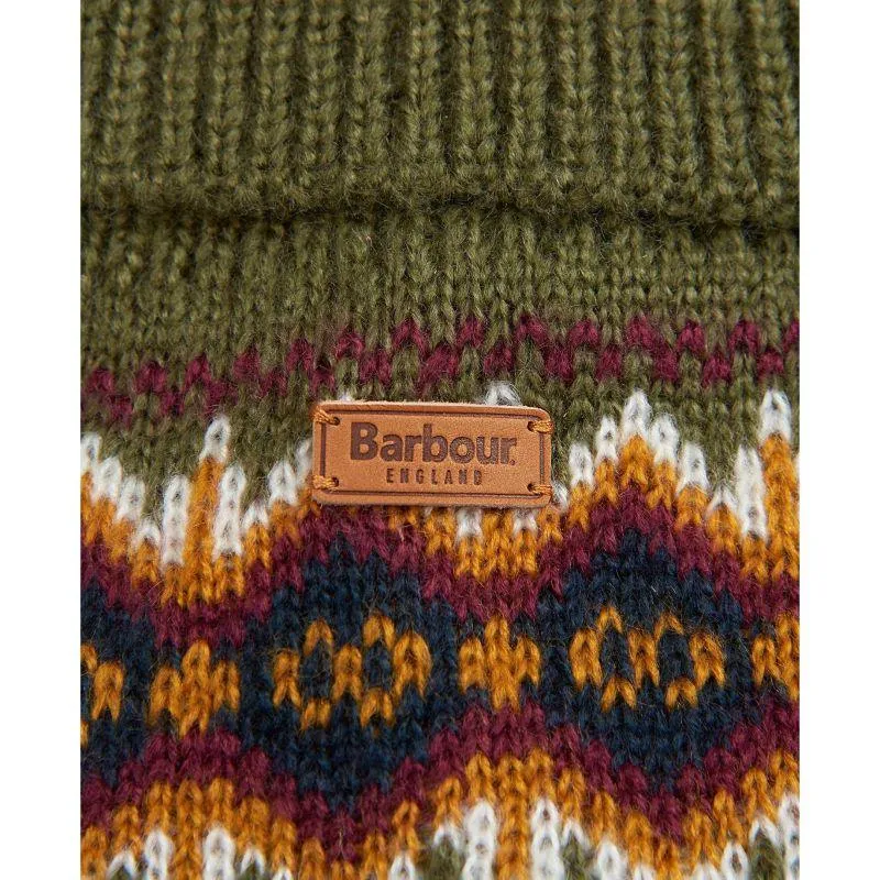 Barbour Case Fairisle Dog Jumper - Olive