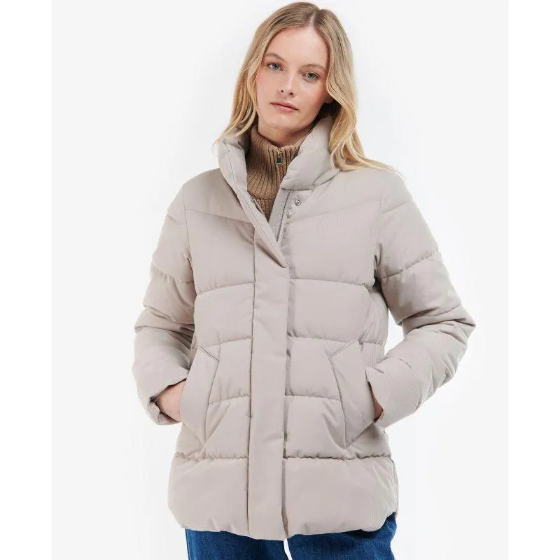 Barbour Cecilia Ladies Quilted Jacket - Earl Grey/Rosewood