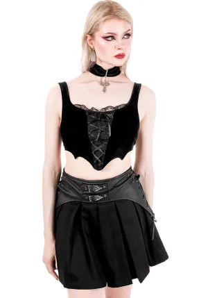 Batwing Lace Up | CROP TOP