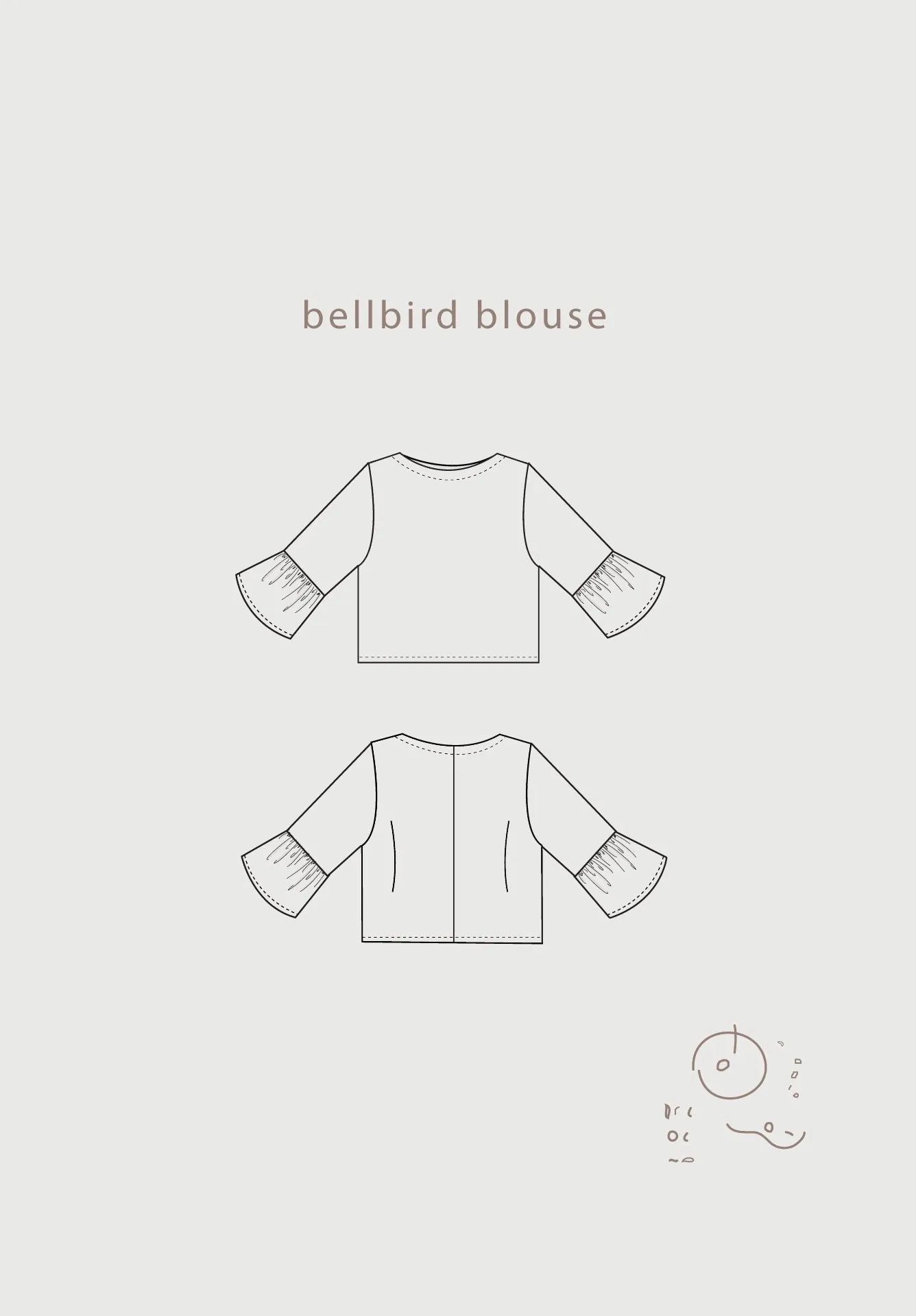 Bellbird Blouse - Sewing Pattern | Common Stitch