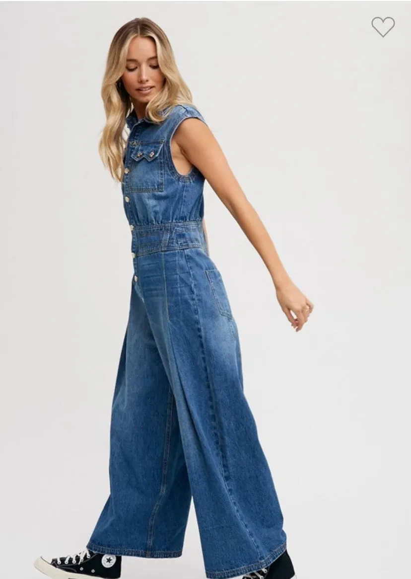 Blue Bliss Denim Jumpsuit