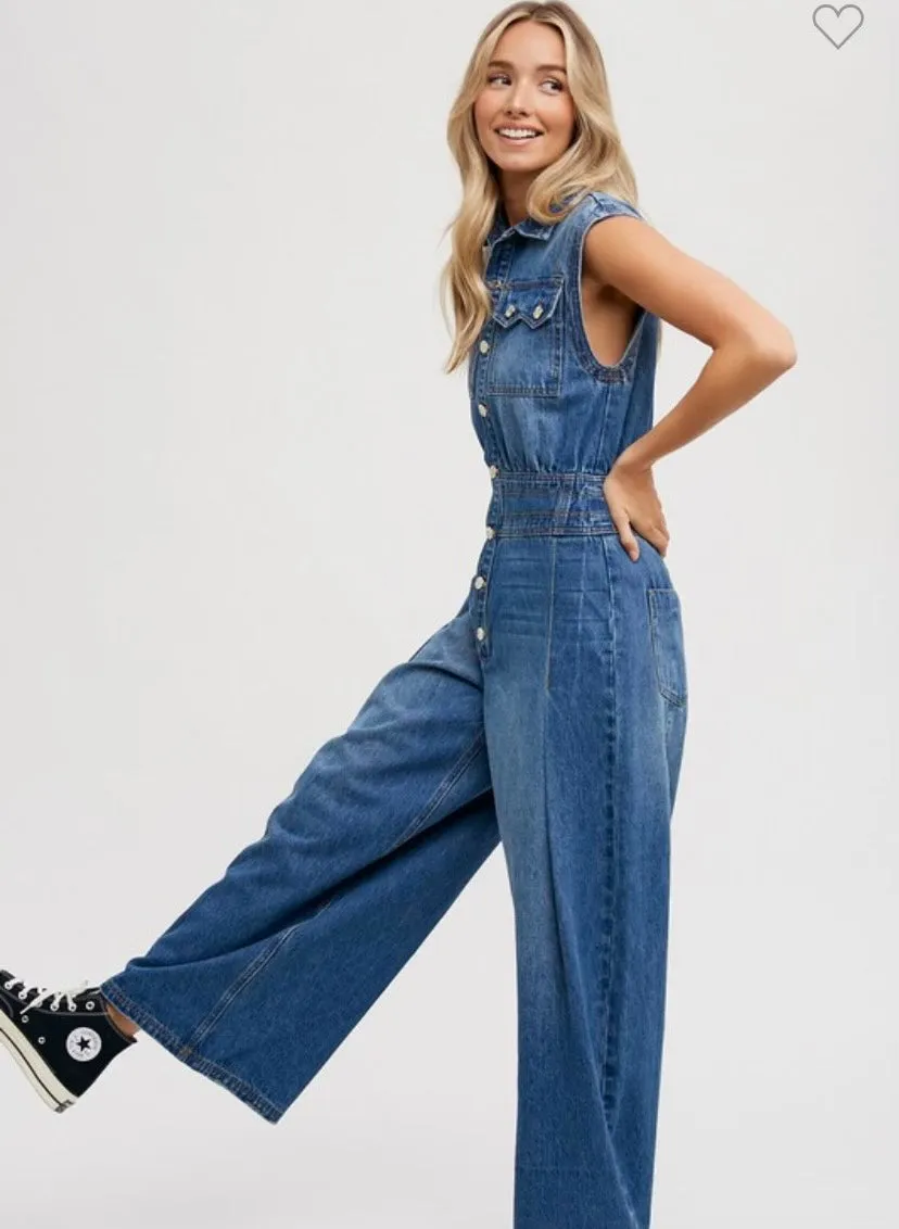 Blue Bliss Denim Jumpsuit