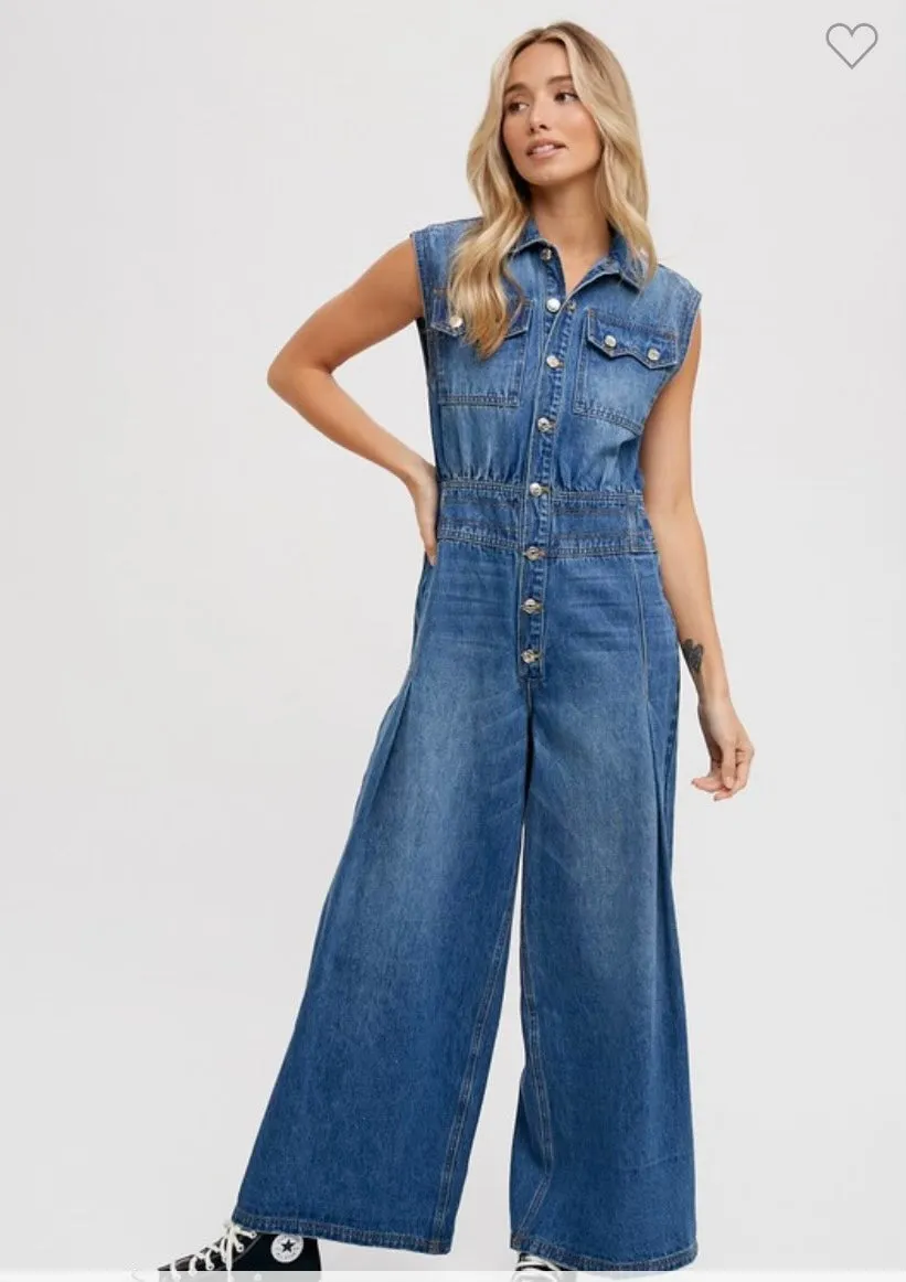 Blue Bliss Denim Jumpsuit