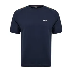 BOSS Embroidered Logo Navy Iconic T-Shirt