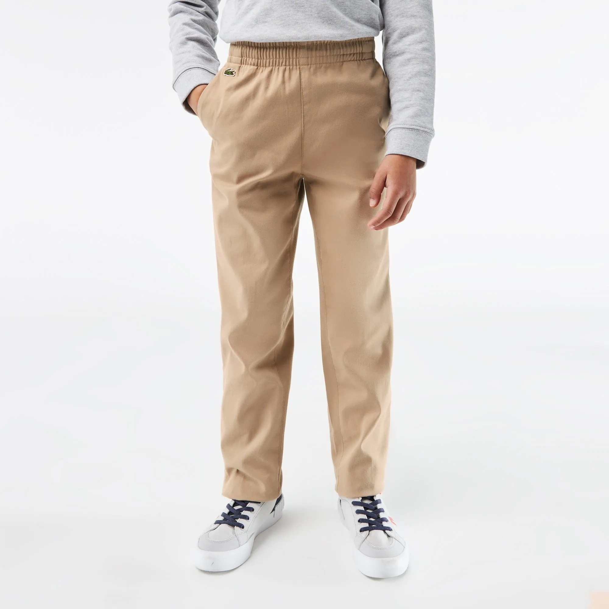 Boys' Lacoste Stretch Cotton Gabardine Chinos