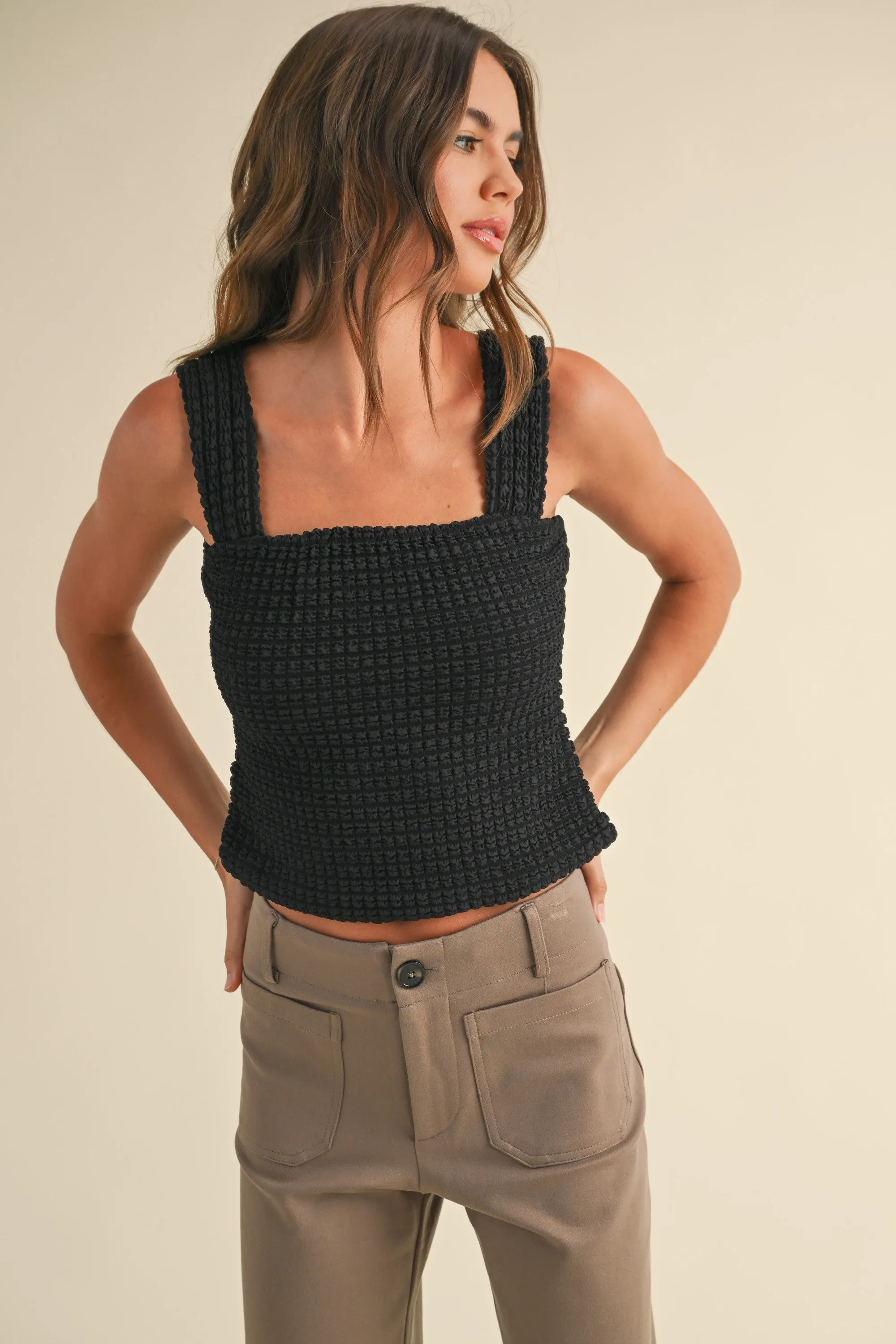 Brooklyne Textured Tank