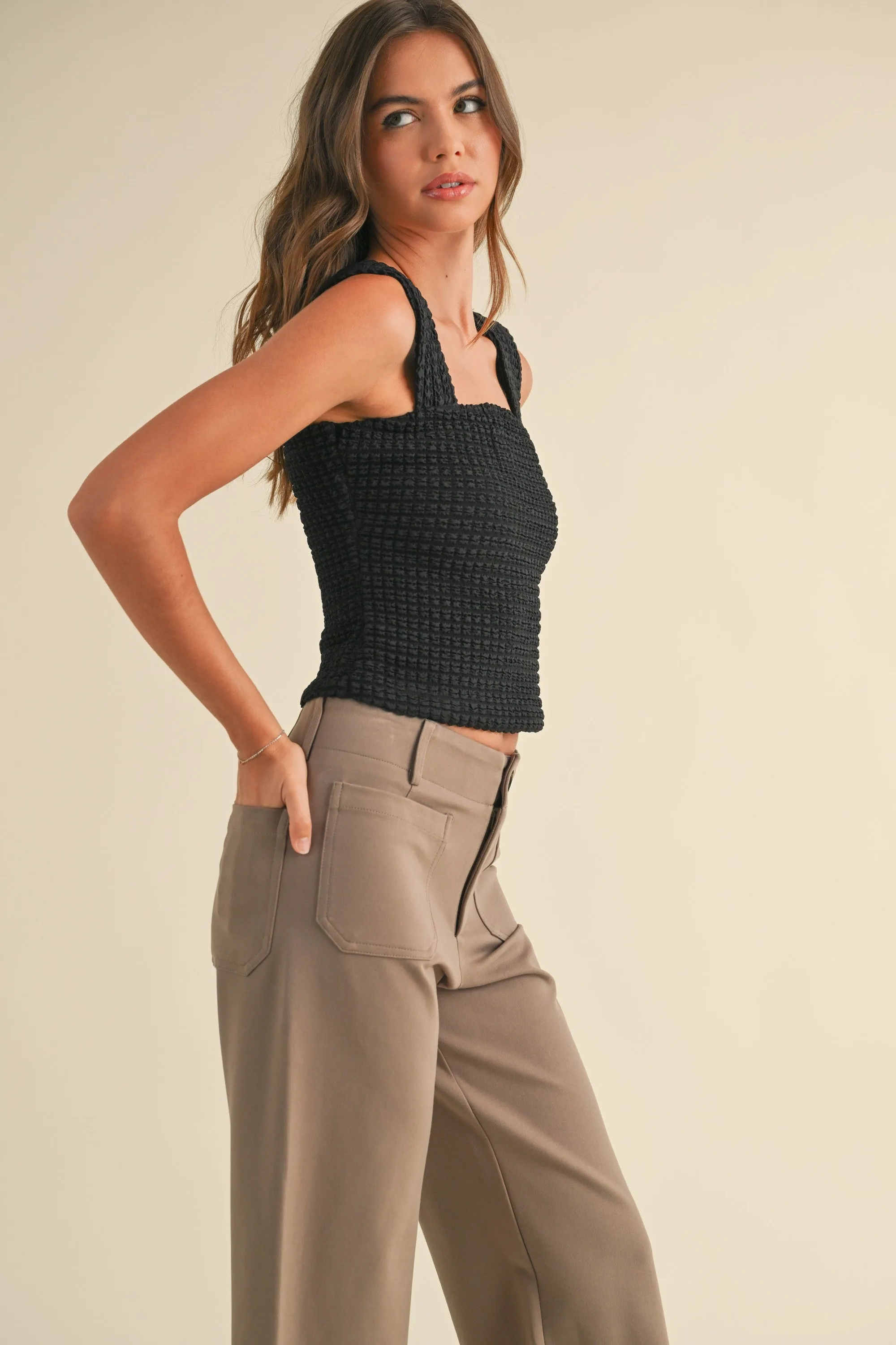 Brooklyne Textured Tank