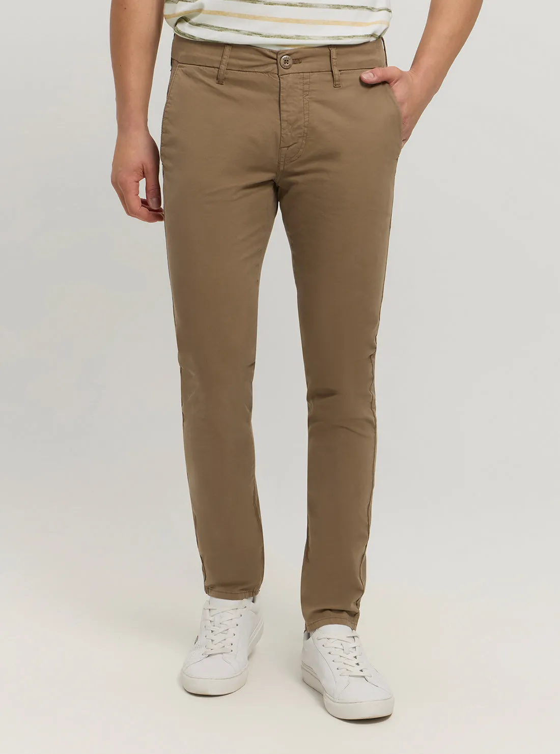 Brown Daniel Skinny Chino Pants