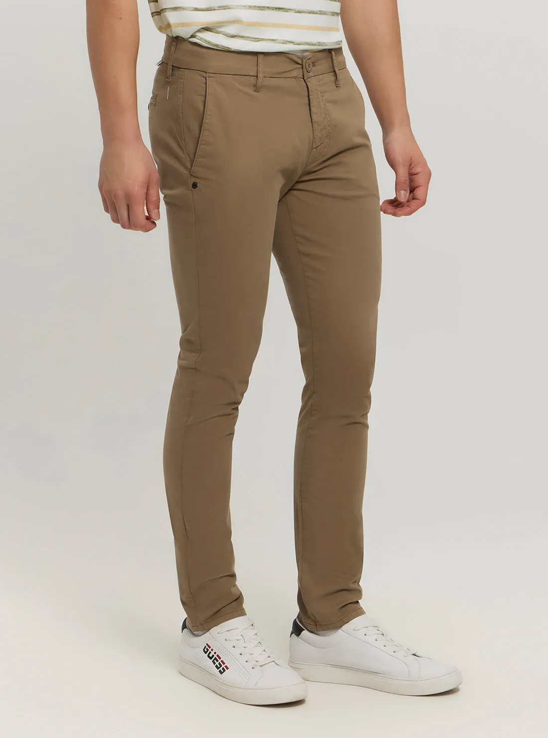 Brown Daniel Skinny Chino Pants