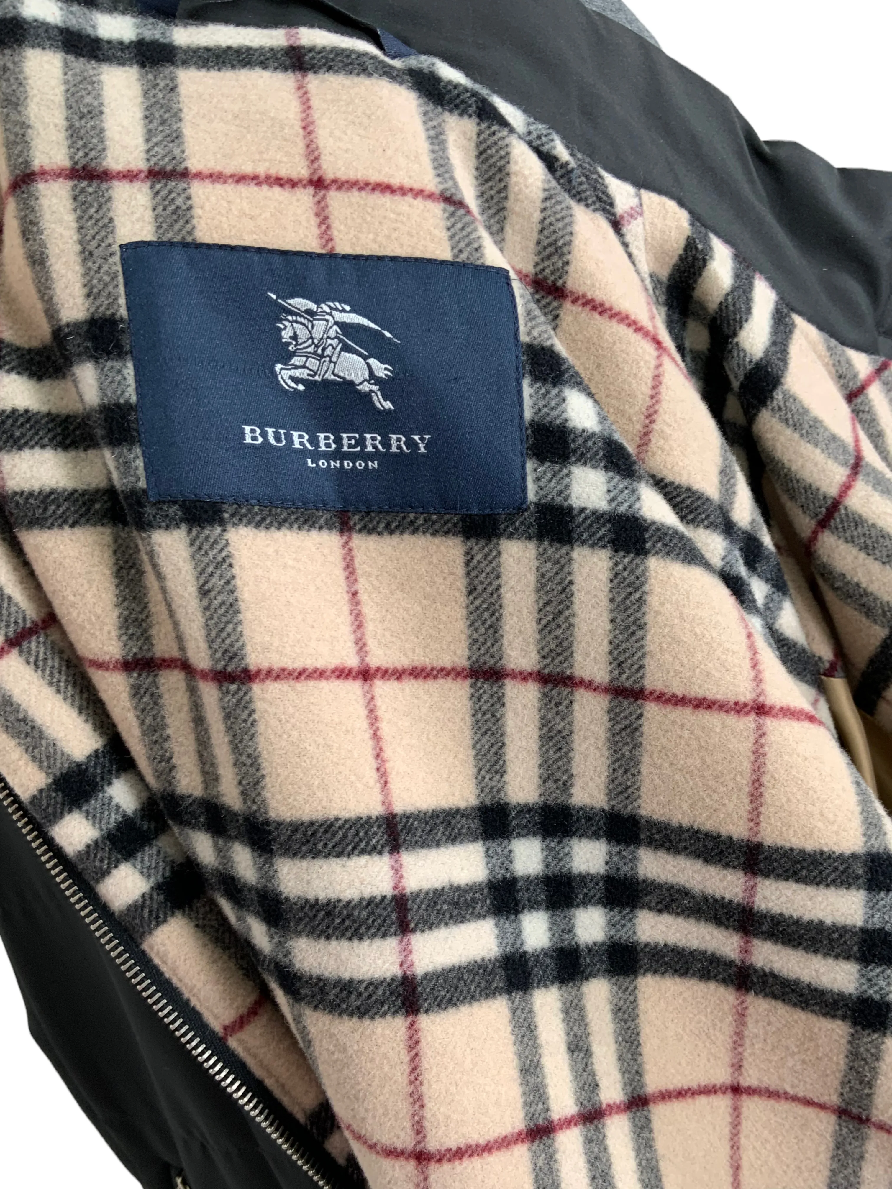 Burberry London Quilted Car Coat Size L