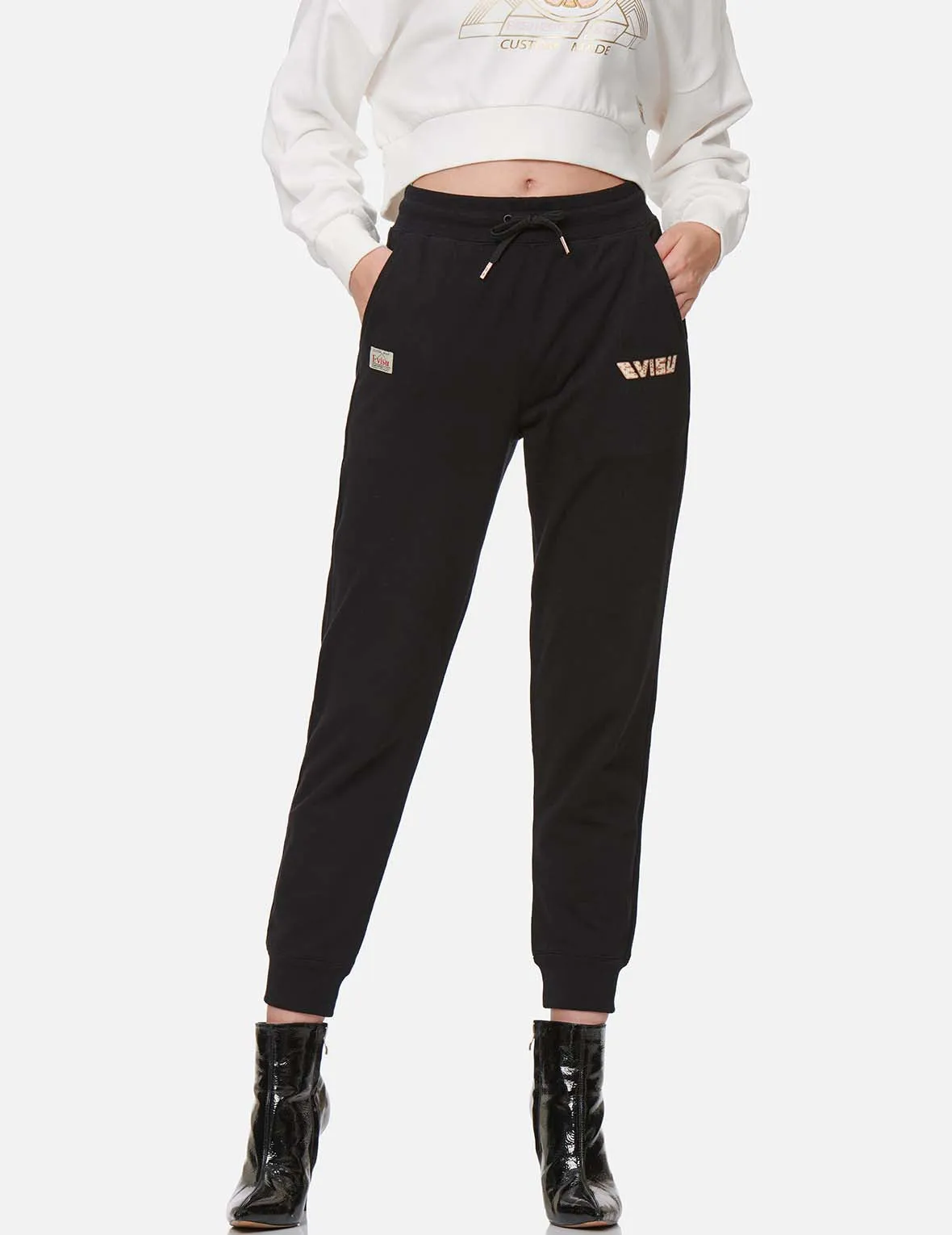 Calligraphy Daicock Foil-print Sweatpants