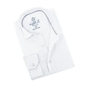 Calvaria Limited Edition Jacquard Button Down Shirt - White