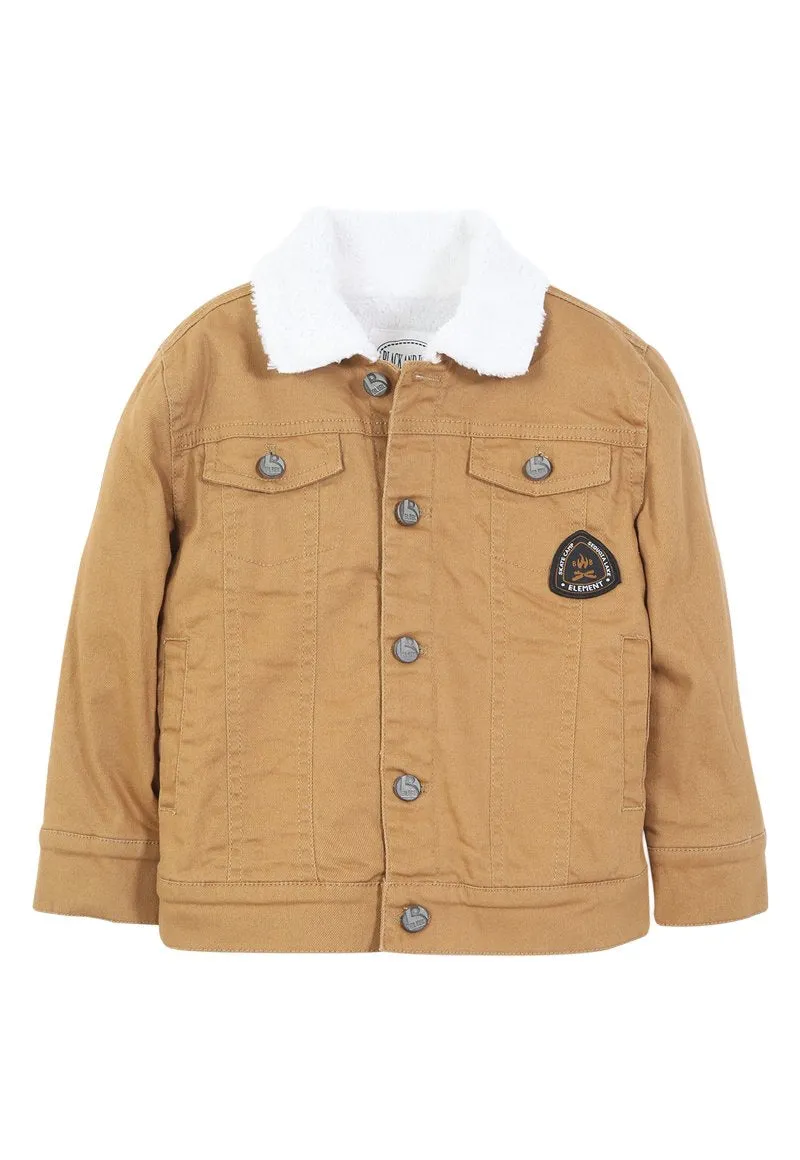 Chaqueta Arturo Niño Camel Black and Blue