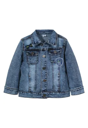 Chaqueta Good Vibes Jr. Bebé Denim celeste Black and Blue