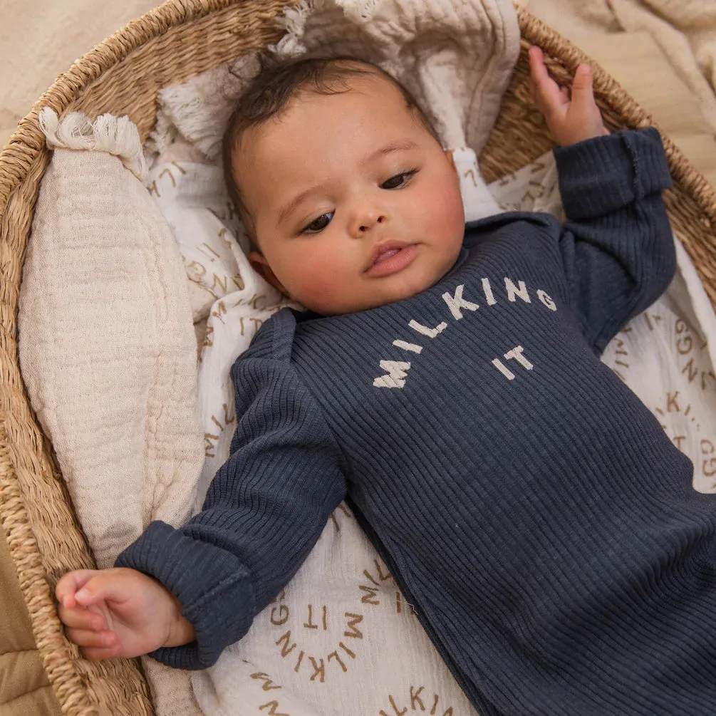 Claude & Co, Milking It, Navy Sleepsuit