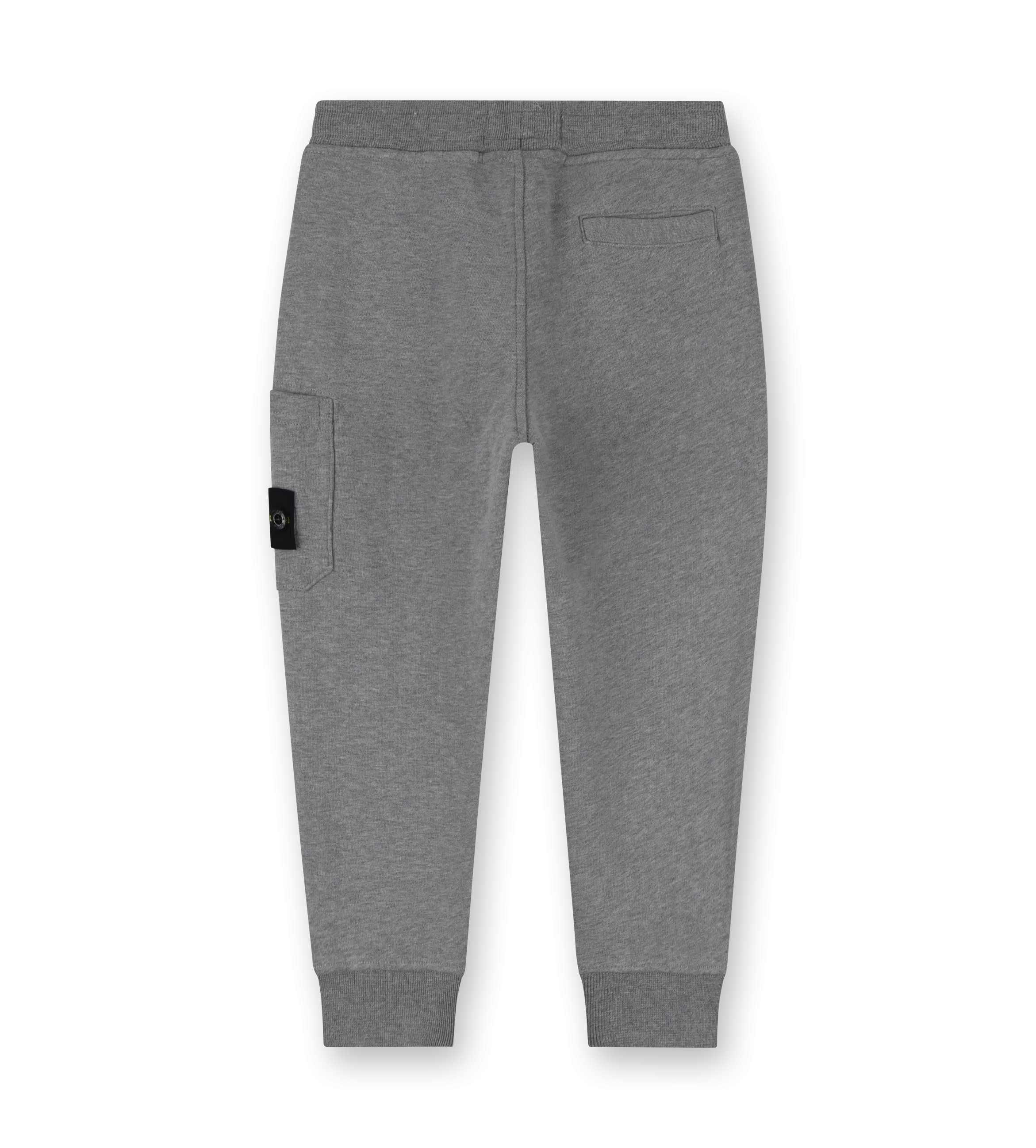 Compass-badge Cotton Sweatpants Grey