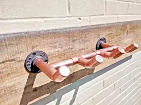 Copper Pipe Coat Hooks